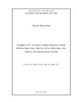 Nghiên cứu và phát triển phương pháp trích chọn đặc trưng dựa trên học sâu trong tái định danh người