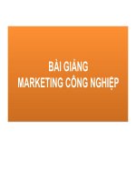 Bài Giảng Marketing Công Nghiệp ( Combo Full Slides 7 Chương ) 