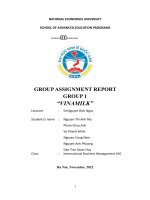 Group assignment reportgroup 1 vinamilk