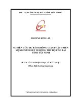 Nghiên cứu dự báo không gian phát triển mạng Internet di động tốc độ cao tại tỉnh Tây Ninh