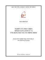Nghiên cứu phát triển Mô dun IoT Gateway và ứng dụng máy nấu ăn thông minh