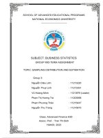 (Tiểu luận) topic sampling distribution and estimation