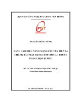 Nâng cao hiệu năng mạng chuyển tiếp đa chặng bảo mật dạng cụm với các thuật toán chọn đường