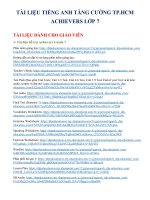 Tài liệu tatc achievers grade 7
