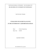 Utilization of elemental sulfur in the synthesis of 2 aminobenzoxazoles