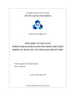 Tổng hợp các dẫn xuất 2 phenylquinazolin 4(3h) one trong điều kiện không sử dụng xúc tác kim loại chuyển tiếp