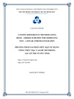 A finite difference method using high order schemes for modeling non linear chromatography