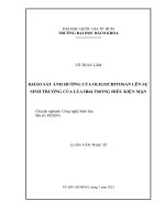 Khảo sát ảnh hưởng của oligochitosan lên sự sinh trưởng của lúa ir64 trong điều kiện mặn