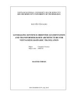 Leveraging sentence oriented augmentation and transformer based architecture for vietnamese bahnaric translation