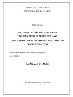 Ứng dụng thị giác máy tính trong tính tiền tự động trong cửa hàng