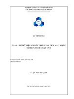 Phân lớp dữ liệu chuỗi thời gian dựa vào mạng nơ ron tích chập cnn