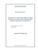 Đánh giá các chỉ số chẩn đoán hư hỏng cho kết cấu dầm sử dụng phương pháp đường ảnh hưởng của chuyển vị