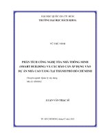 Phân tích công nghệ tòa nhà thông minh (smart building) và các rào cản áp dụng vào dự án nhà cao tầng tại thành phố hồ chí minh