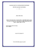 Phân tích rủi ro ảnh hưởng chi phí triển khai các dự án đầu tư xây dựng theo định hướng phát triển bền vững