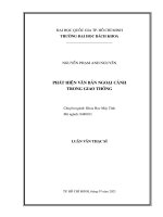 Phát hiện văn bản ngoại cảnh trong giao thông