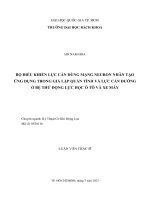 Bộ điều khiển lực cản dùng mạng neuron nhân tạo ứng dụng trong giả lập quán tính và lực cản đường ở bệ thử động lực học ô tô và xe máy