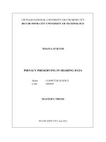 Privacy preserving in sharing data