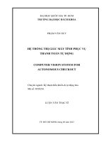 Hệ thống thị giác máy tính phục vụ thanh toán tự động