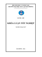 (Khoá luận tốt nghiệp) a study on translation of economic and trade terminology from english into vietnamese