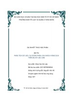 (Tiểu luận) đề tài phân tích dữ liệu, dự đoán phân loại khách hàng dựa trênbộ dữ liệu ubg