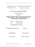 Thiết kế đồng bộ điều khiển phản hồi trạng thái dùng bộ quan sát luenberger cho hệ tuyền động khớp nối mềm