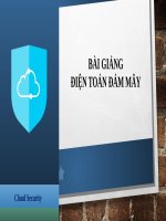 Bài Giảng Điện Toán Đám Mây  - Cloud Computing ( Combo Full Slides 6 Chương )