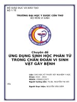 Ứng dụng sinh học phân tử trong chẩn đoán vi sinh vật gây bệnh