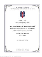 Tác động của rủi ro thanh khoản đến khả năng sinh lời của các ngân hàng tmcp việt nam, 2023