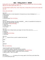 Đáp án môn nói 6 ehou đại học mở (đầy đủ)