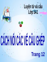 Cách nối các vế câu ghép trong tiếng việt tiểu học