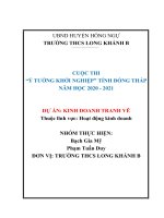 Dự án khởi nghiệp  dự án bán tranh vẽ