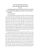 Báo cáo khoa học kĩ thuật dành cho học sinh phổ thông, đề tài giải pháp khơi gợi đam mê toán hoc