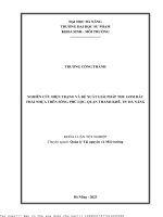 Nghiên cứu hiện trạng và đề xuất giải pháp thu gom rác thải nhựa trên sông phú lộc, quận thanh khê, thành phố đà nẵng