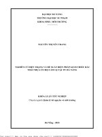 Nghiên cứu hiện trạng và đề xuất biện pháp giảm thiểu rác thải nhựa ở chợ cẩm lệ tại thành phố đà nẵng