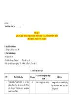 Kế hoạch giáo dục, phụ lục 1 2 3 ngữ văn 8 cánh diều