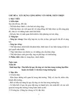 Giáo án hoạt động trải nghiệm, phần sinh hoạt lớp sách chân trời sáng tạo, học kì 2