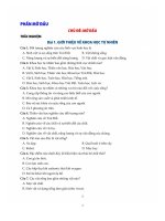 Bộ 3000 câu hỏi môn khoa học tự nhiên lớp 6