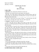 Giáo án toán 8 phần hình học kì 1 sách kêt snối tri thức với cuộc sống