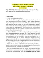 Báo cáo biện pháp giáo dục hiệu quả môn thể dục