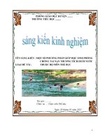 Sáng kiến kinh nghiệm môn thể dục, đề tài một số phương pháp giúp học sinh phòng chống tai nạn thương tích đuối nước