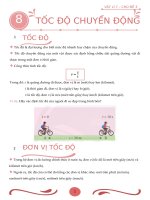 BÀI 8. TỐC ĐỘ CHUYỂN ĐỘNG