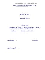 Báo cáo khoa học kĩ thuật dành cho học sinh, dự án, lãnh vực xã hội hành vi, dự án giải pháp ngăn ngừa bắt nạt học đường