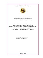 Nghiên cứu ảnh hưởng của nước đến đặc trưng cơ học của đất không bão hòa áp dụng cho nền đường đắp tại khu vực duyên hải miền Trung
