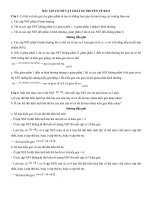 Đề thi ôn tập sinh học    1  đáp án bài tập cơ sở vật chất di truyền tế bào