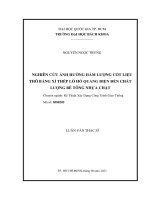 Nghiên cứu ảnh hưởng hàm lượng cốt liệu thô bằng xỉ thép lò hồ quang điện đến chất lượng bê tông nhựa chặt
