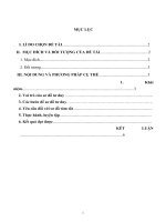 Báo cáo biện pháp thi giáo viên giỏi môn ngữ văn 6, biện pháp tóm tắt văn bản theo sơ đồ tư duy