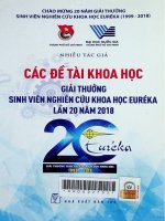 Giải thưởng sinh viên nghiên cứu khoa học euréka lần 20 năm 2018