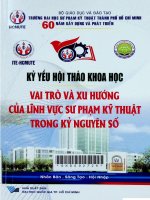 Vai trò và xu hướng của lĩnh vực sư phạm kĩ thuật trong kĩ nguyên số