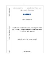 Nghiên cứu ảnh hưởng của chế độ mài trục vít Acsimet thép hợp kim đến nhám bề mặt và lượng tiêu hao đá