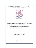 Nghiên cứu đặc điểm lâm sàng, cận lâm sàng và một số căn nguyên vi khuẩn trong đợt cấp của bệnh phổi tắc nghẽn mạn tính